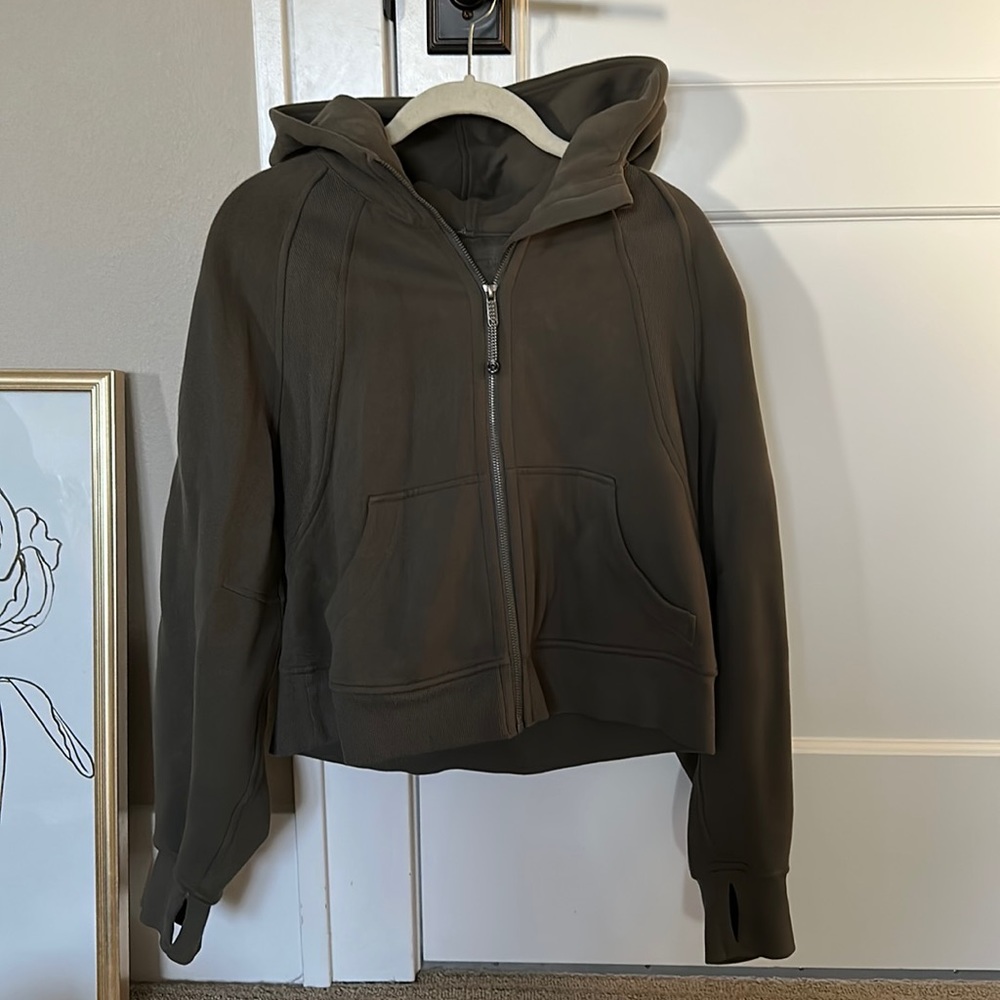 lululemon cropped scuba full zip XS/S
